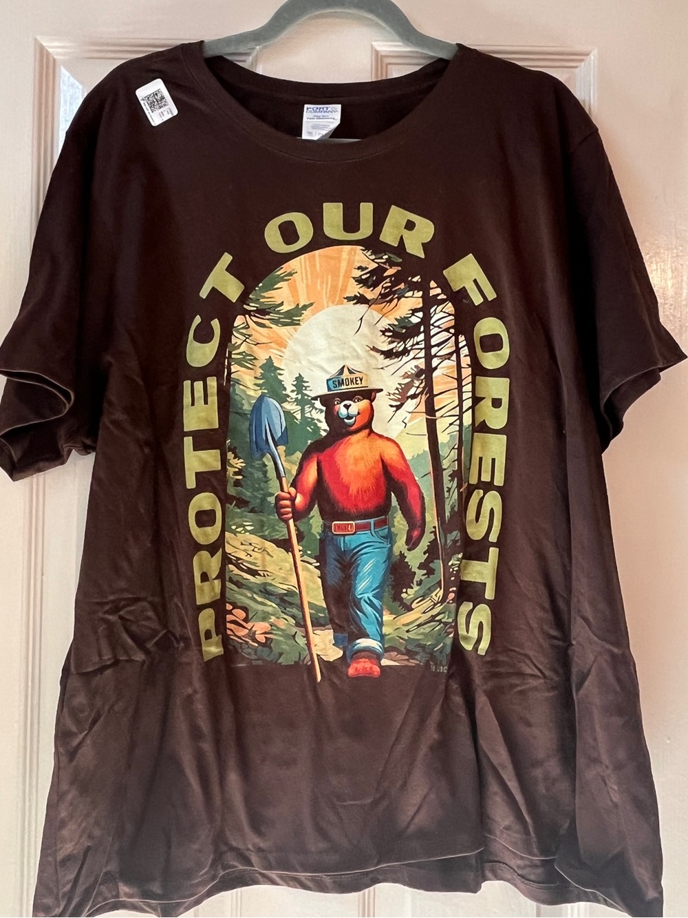 NWT Smokey Bear 'Protect Our Forests' T-Shirt - Brown